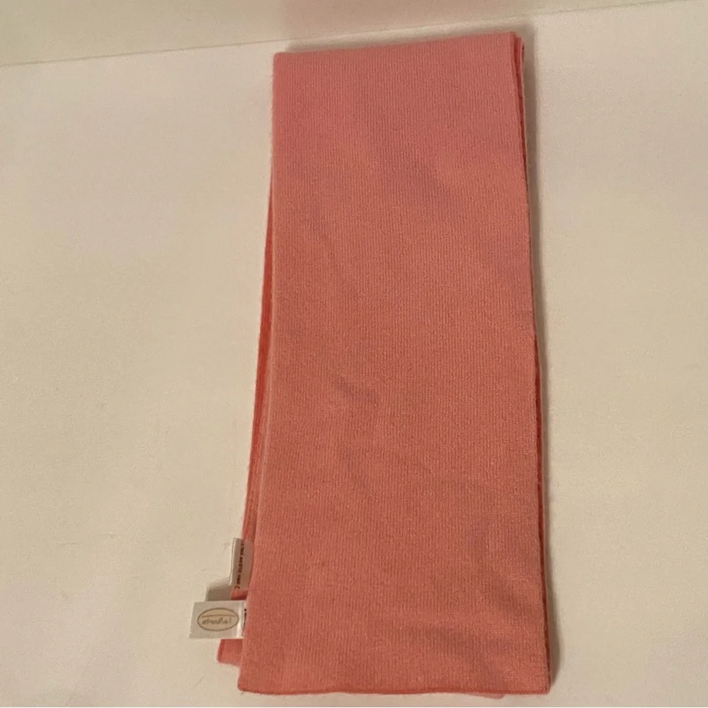 TALBOTS SCARF PINK DOUBLE SIDED CASHMERE LONG RECTANGLE ACCESSORY 2 COLOR